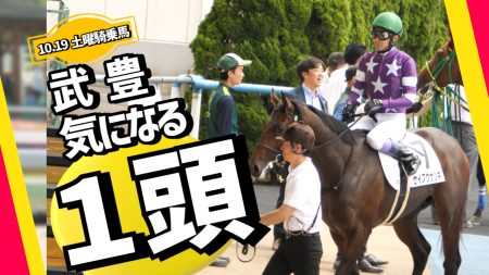 【武豊】土曜京都（10.19）の気になる馬！本日は8頭騎乗！全馬検証！